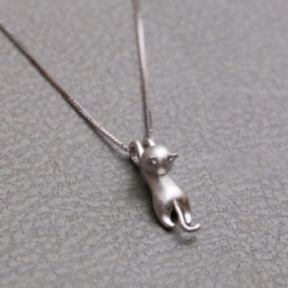 Hanging Cat Necklace 😸